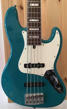 Load image into Gallery viewer, OVERWATER BASS GUITAR J SERIES CLASSIC CUSTOM 5 FIVE STRING TURQUOISE CHRIS MAY MADE IN ENGLAND FENDER JAZZ CUSTOMSHOP MUSIC DIRECT BASSDIRECT ANDERTONS BOUTIQUE