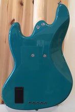 Load image into Gallery viewer, OVERWATER BASS GUITAR J SERIES CLASSIC CUSTOM 5 FIVE STRING TURQUOISE CHRIS MAY MADE IN ENGLAND FENDER JAZZ CUSTOMSHOP MUSIC DIRECT BASSDIRECT ANDERTONS BOUTIQUE