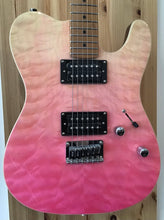 Load image into Gallery viewer, Jet Guitars JT450 Pink Quilted Top electric guitar boutique jt 450 SUHR TELE TELECASTER FENDER SQUIER JT-450