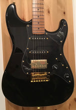 Load image into Gallery viewer, Jet Guitars JS- 400 BK-G LIMITED EDITION black gold suhr Mateus asato electric guitar fender Strat Stratocaster roasted maple js400 js 400 js400bkg BKG SQUIER