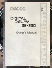 Load image into Gallery viewer, Boss DE-200 Rack Mount Delay w Manual S/H (c)
