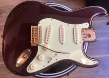 Load image into Gallery viewer, Fender Mex Strat Body Fully Loaded Midnight Wine S/H
