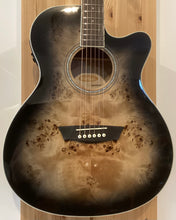 Load image into Gallery viewer, Washburn Deep Forest Burl Ace Electro Acoustic Black
