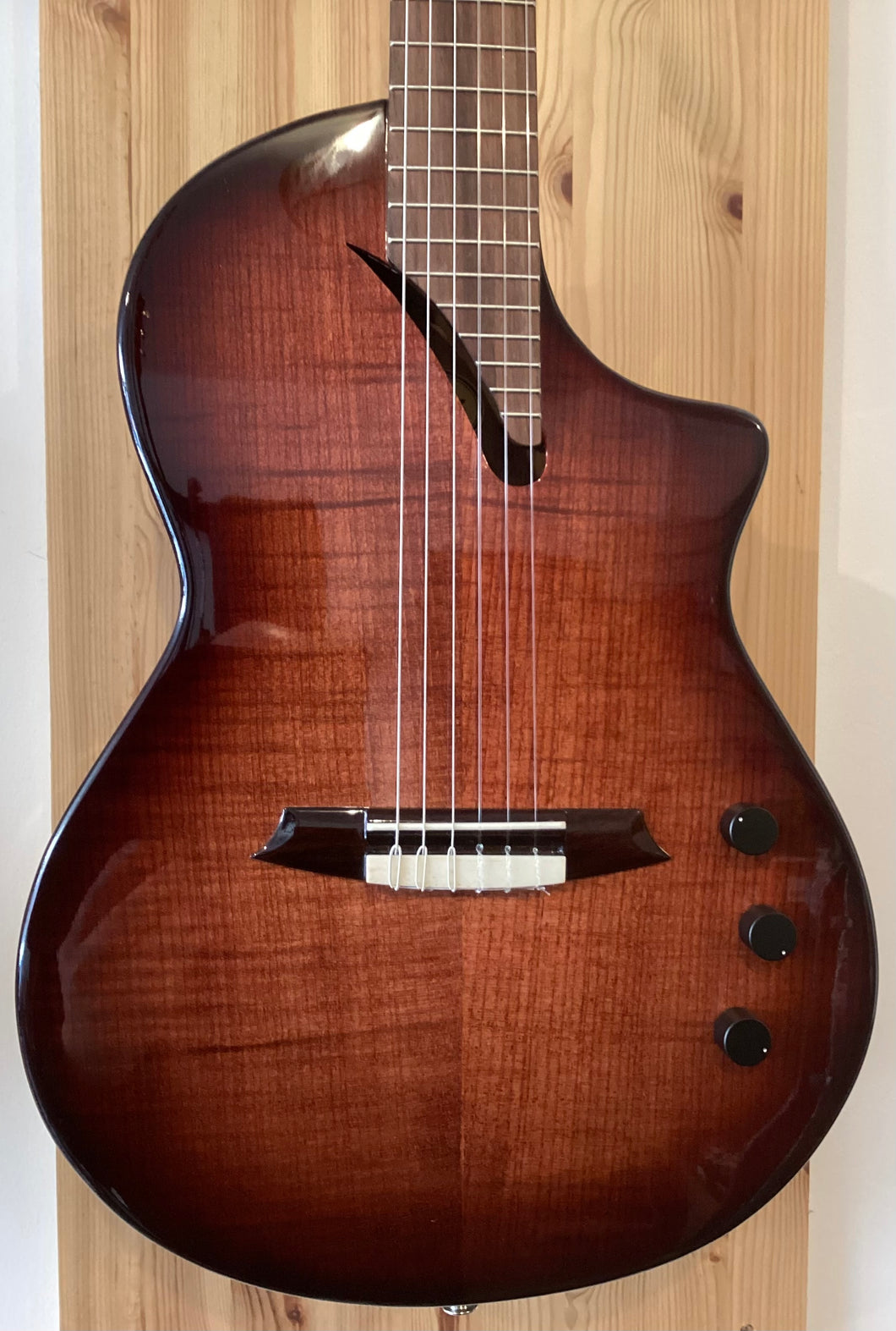 Martinez Hispania Thinline Electro Classical w Gig Bag MHTC3