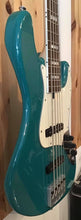 Load image into Gallery viewer, OVERWATER BASS GUITAR J SERIES CLASSIC CUSTOM 5 FIVE STRING TURQUOISE CHRIS MAY MADE IN ENGLAND FENDER JAZZ CUSTOMSHOP MUSIC DIRECT BASSDIRECT ANDERTONS BOUTIQUE
