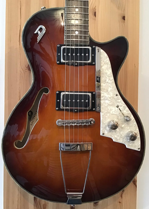 DUESENBERG STARPLAYER DTV FULLY HOLLOW - VINTAGE SUNBURST electric guitar German Germany handmade hand made boutique hollow body
