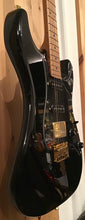 Load image into Gallery viewer, Jet Guitars JS- 400 BK-G LIMITED EDITION black gold suhr Mateus asato electric guitar fender Strat Stratocaster roasted maple js400 js 400 js400bkg BKG SQUIER
